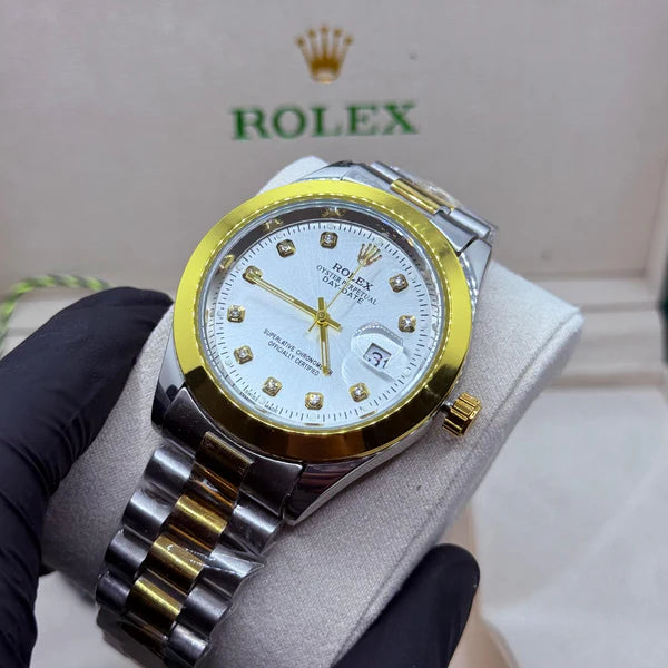 Rolex oyster truetone with white dial