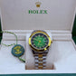 Rolex oyster truetone with green dial