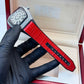 Frank MULLER Red strap with white diamond